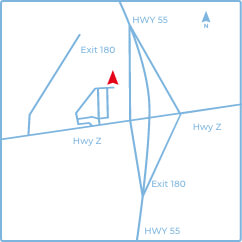 North Pevely map